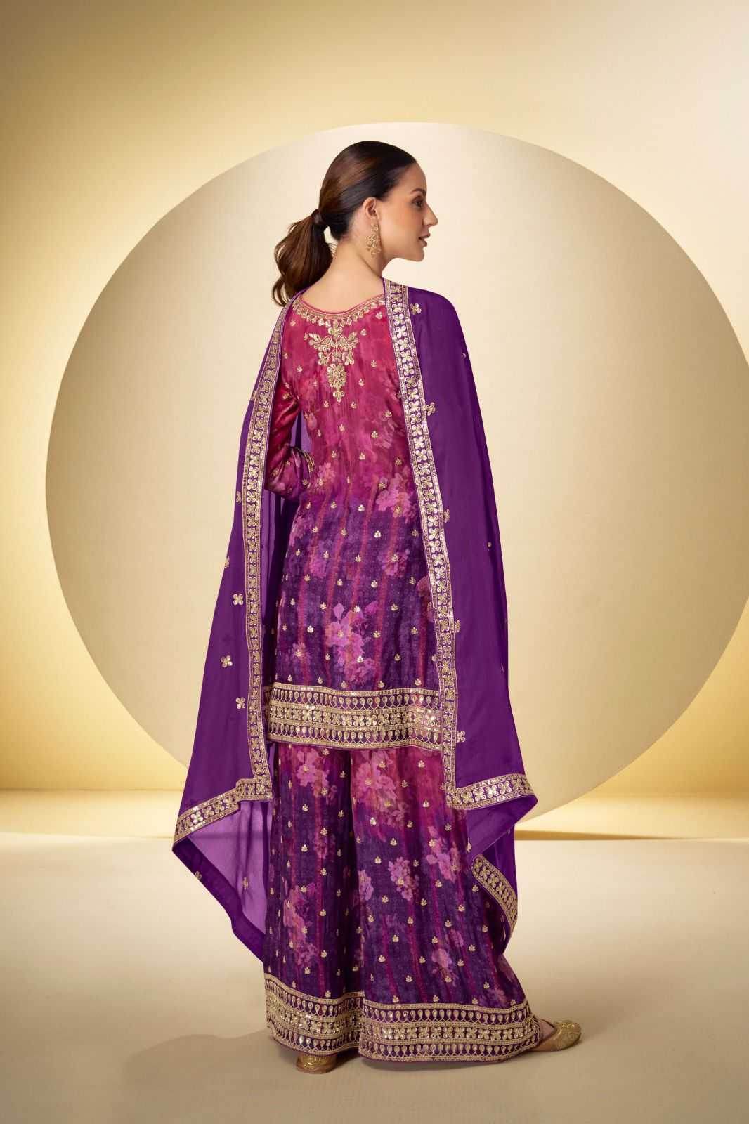 Chinon Party wear Embroidered Suit - MYLUXURY LANE ENTERPRISE